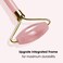 Face Roller Natural Rose Quartz Roller for Face Skin Care Face Roller - Aging Wrinkles,Puffiness Facial Skin Massager - Premium Authentic Jade Stone(Rose Quartz Roller)