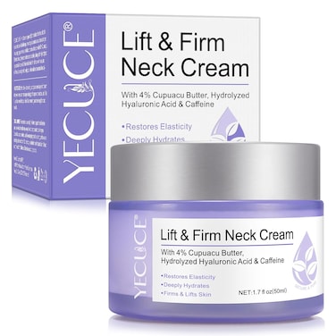 Frovetani Neck Firming Cream, Tighten &amp; Lift Neck Firming Cream, Neck Firming Cream with Hyaluronic Acid, Anti Aging Neck Cream For All Skin Types, Tightening Lifting Sagging Skin and Hydrating