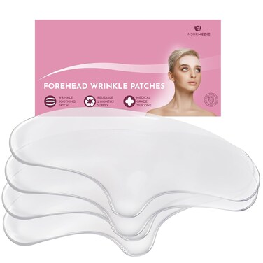 Forehead Wrinkles Reusable Silicone Patches - Anti-wrinkle Facial Tape Mask For Deep Frown Lines Removal - Overnight Wrinkle Remover Patch - Antiwrinkle Skincare Face Eye Anti Line Eraser Sheets
