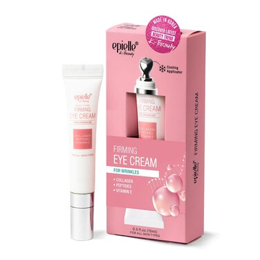 Epielle Firming Eye Cream   Anti-Aging Serum for Sagging Skin and Wrinkles   Cooling Applicator for Refreshing Application   Korean Skincare