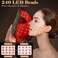 Red Light Therapy for Face, 7＋1 Colors LED Face Mask Light Therapy with 850NM Near-infrared, Portable Rechargeable Red Light Therapy Mask Skin Care Device at Home and Travel for Anti-Aging, Black
