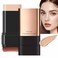 2 in 1- Luxury Anti-Wrinkle Foudation Stick, Double Head Foundation Make-Up Stick, Hydrating Lightweight Foundation Stick with Brus, Korea Flawless Eraser Foundation Stick (Natural)