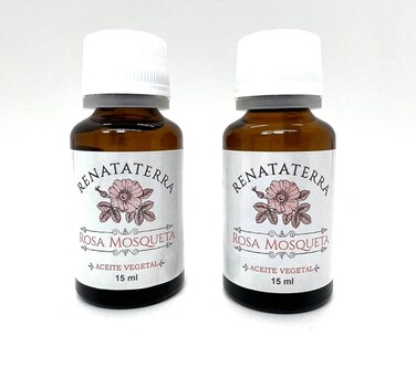 Aceite de rosa mosqueta para cara y piel renueva y rejuvenece tu piel. Aceite de semilla de rosa mosqueta org&aacute;nico, 100% puro prensado en fr&iacute;o rosehip oil 2 pack