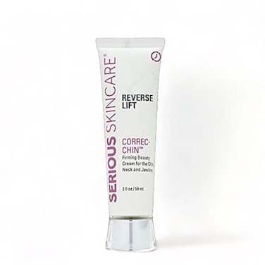 Serious Skincare Reverse Lift CORREC-CHIN - Firming Cream with Collagen - Contours &amp; Sculpts Double Chin &amp; Jawline - Visibly Tighten Sagging Skin - Anti-Aging Moisturizer with Glaucine - 2 Oz.