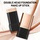 2 in 1- Luxury Anti-Wrinkle Foudation Stick, Double Head Foundation Make-Up Stick, Hydrating Lightweight, Korea Flawless Eraser Foundation Stick, Waterproof Traceless Repair Stick (Natural, 2Pcs)