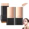 2 in 1- Luxury Anti-Wrinkle Foudation Stick, Double Head Foundation Make-Up Stick, Hydrating Lightweight, Korea Flawless Eraser Foundation Stick, Waterproof Traceless Repair Stick (Natural, 2Pcs)