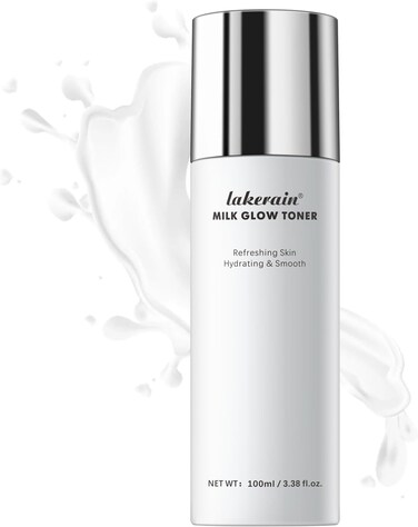 NICEFACE Milk Glow Toner for Face - Deep Hydrating Milky Facial Toner with Niacinamide, Refreshing Skin, Moisturizer &amp; Smooth, Ordinary Toner Skin Care, Cruelty Free, Vegan (100ml), White