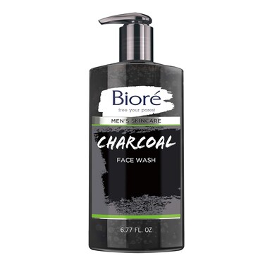 Bior&eacute; Men's Skincare Charcoal Face Wash, Deep Cleans Pores &amp; Refreshes Skin, 6.77 Fl. Ounces