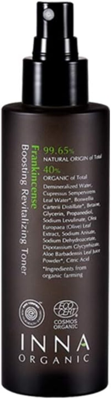 Frankincense Boosting REVITALIZING Toner, Anti-Aging, Soothing, Luxury Clean Beauty, Certified Organic, Alcohol-Free, 5 fl.oz.