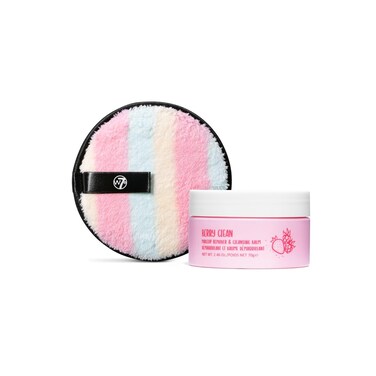 W7 Extra Berry Clean - Makeup Cleansing Balm &amp; Makeup Remover Cookie Disc Duo - Gently Removes Makeup