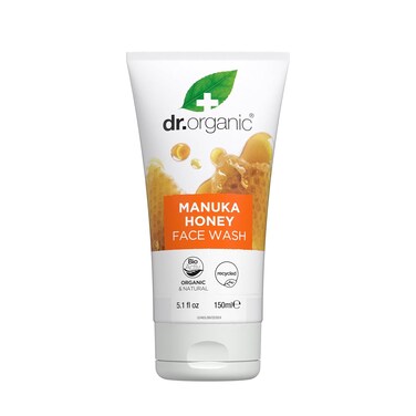 Dr. Organic Manuka Honey Face Wash   Gentle, Soothing, Cleansing, For Dry and Sensitive Skin, Certified Organic, Paraben &amp; SLS-Free, Natural, 150 mL / 5 fl oz
