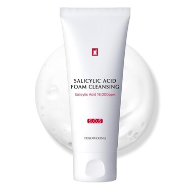Salicylic Acid Foam Cleanser for Oily Skin, 18,000ppm Salicylic Acid, Deep Pore Cleansing, Face Wash For Breakouts, Exfoliating Cleanser, Korean Skin Care, 100ml, 3.38 fl. oz.