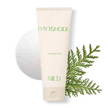 KLAVUU Phytoncide Mild pH Balancing Facial Cleanser - pH 5.5 Mild Foaming Cleanser with Panthenol for Strengthening Skin Barrier Face Wash - 5.07floz