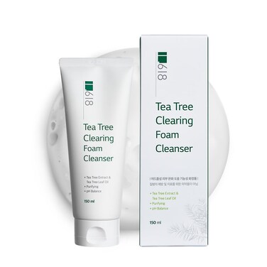 Tea Tree Clearing Foam Cleanser   slight acidity   [pH 6.0~6.5]   for oily, Acne-prone skin   popular k-beauty / 5.07 oz