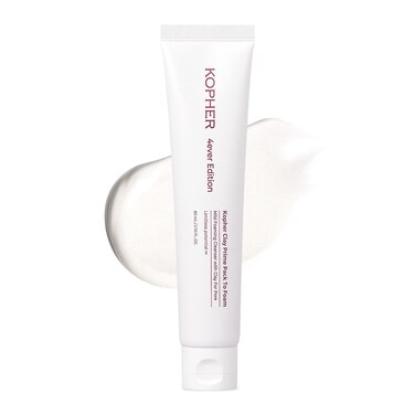 Kopher Clay Prime Pack to Foam [4ever Edition] Facial Cleanser: Hydrating &amp; Purifying Cleanser for Sensitive Skin - Makeup Remover, pH Balanced, Korean Skincare (2.7 fl.oz.)