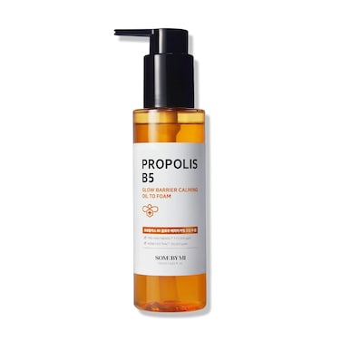 SOME BY MI Propolis B5 Glow Barrier Calming Oil To Foam - 4.05Oz, 120ml - Daily Face Korean Cleansing Oil and Foam Made from Panthenol - All in One Face Wash for Sensitive Skin - Korean Skin Care