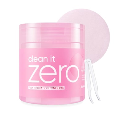 BANILA CO Clean it Zero Pink Hydration Toner Pad   Vegan Korean 3-layered Pads   Hyaluronic Acids and Vitamin Complex to Moisturize and Soothe Skin   Hypoallergenic, Alcohol Free (70 pads)