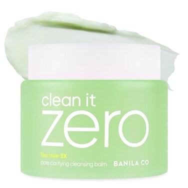BANILA CO Clean it Zero Pore Clarifying Cleansing Balm   Korean Makeup Remover, Cleansing Oil, Facial Cleanser for Oily and Acne Prone Skin   Vegan   Made with AHA-PHA &amp; Tea Tree (180ml / 6.08 fl.oz)