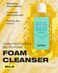 Clean Face Gargle Gel-to-Foam Cleanser Mild - Hypoallergenic Morning Face Gel Wash, Sensitive Skin Tested, with Pine &amp; Lactobacillus Extract, Cooling &amp; Refreshing, 5.4 fl.oz.