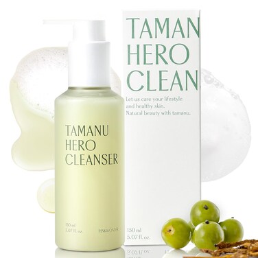 Tamanu Hero Cleanser 5.07oz (150ml), Tamanu Oil and Salicylic Acid for Acne and Oily Skin, Daily Face Wash with Soothing and Moisturizing, Suitable for Sensitive Skin, Korean Skincare