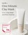 SU:M One Minute Clay Mask (5.07 fl oz) - Time Energy Pack Cleanser for Enlarged Pores, Korean Skincare 2-in-1 Pore Care with fermented herbs &ndash; Hydration, Gentle Exfoliation.