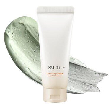SU:M One Minute Clay Mask (5.07 fl oz) - Time Energy Pack Cleanser for Enlarged Pores, Korean Skincare 2-in-1 Pore Care with fermented herbs &ndash; Hydration, Gentle Exfoliation.