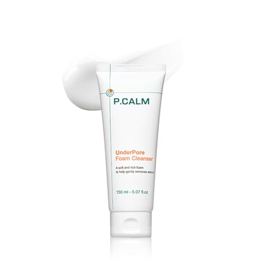 P.CALM UnderPore Foam Cleanser 150ml   Vegan Gentle Deep Pore Cleansing Facial Wash for Sensitive Skin   Korean Skincare