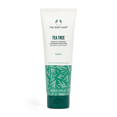 The Body Shop Tea Tree Skin Clearing Foaming Cleanser &ndash; Purifying Face Wash For Oily, Blemished Skin &ndash; Vegan &ndash; 4.2 Fl Oz - Packaging May Vary