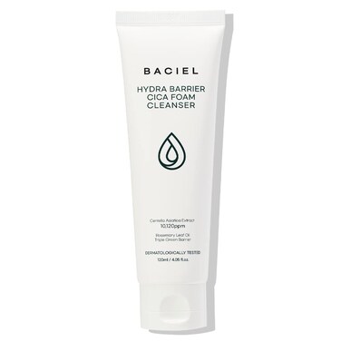 BACIEL - Hydra Barrier Cica Foam Cleanser &Iota; Face Wash &Iota; Hydrating &Iota; Hyaluronic Acid &amp; Cica &Iota; Ceramide &Iota; Korean Skin Care 4.05 fl.oz.