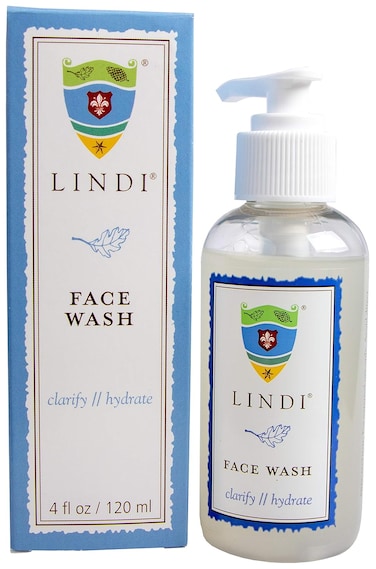 Lindi Skin Face Wash for Dry &amp; Sensitive Skin - Gentle, Moisturizing Formula That Hydrates &amp; Refreshes Your Body and Scalp - Reduce Facial Rashes, Redness, and Iitching (4 fl oz)