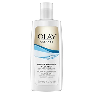 Olay Cleanse Gentle Foaming Face Cleanser for Sensitive Skin, Fragrance Free, 6.7 Fl Oz (Pack of 3)