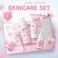 Skin Care Set for Women Girls, Cherry Blossoms Beauty Gift Sets Skin Care Kit with Cleanser, Face Serum, Face Cream,Toner,Eye Cream,Skin Care Routine Kit