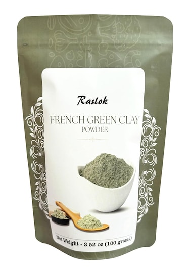 French Green Clay   Montrmorillonite Clay   Facial Cleanser   Face Mask (3.52, Ounces)