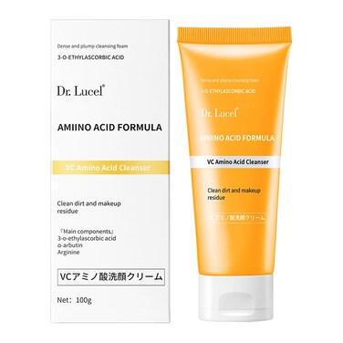 Vitamin C Amino Acid Facial Cleanser 100g / with &alpha;-Arbutin and Nourishing Extracts, Gently Controls Oil, Brightens, and hydrates, Revitalize Skin and Reveal Natural Glow