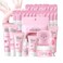 Skin Care Set Sakura Women Gifts - Skin Care for Teens 10-12 Gifts Japan - Skincare for Girls 10-12 - Gift Set for Women with Cleanser,Serum,Cream(One Size, 8PCS Sakura Scent)