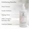 Florencia AHA BHA Refining Cleanser - Gentle Daily Exfoliating Face Wash with Glycolic, Salicylic, Lactic Acid, and Jojoba Beads - Pore Perfecting Facial Cleanser, 6 oz