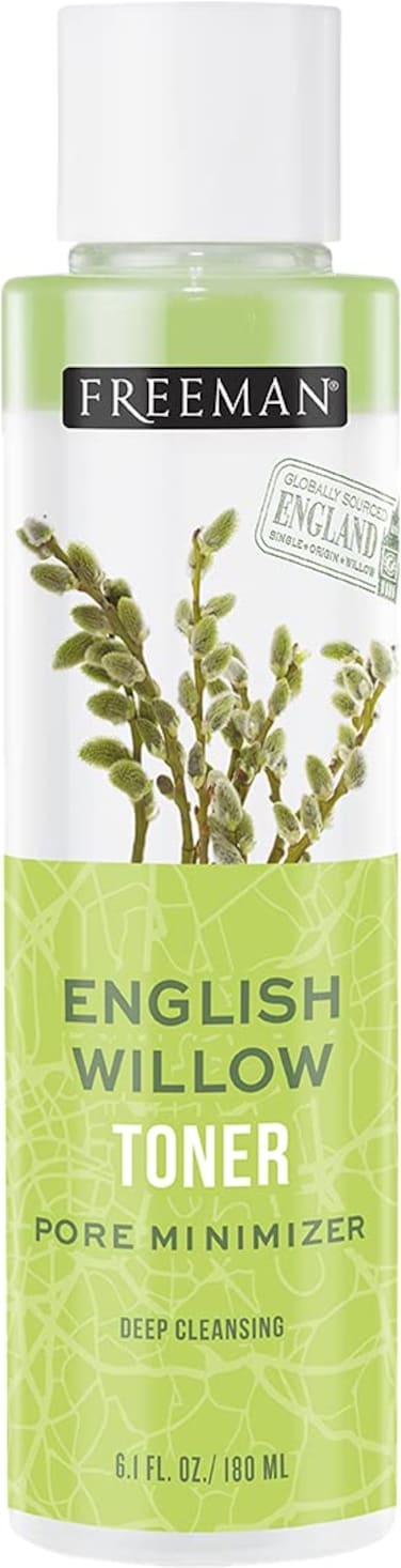 Freeman Exotic Blends Deep Cleansing English Willow Toner, Removes Makeup, Dirt, &amp; Impurities, Clarifying Facial Toner, Pore-Minimizing, Hydrating Skincare Essential, 6.1 fl.oz./180 mL Bottle