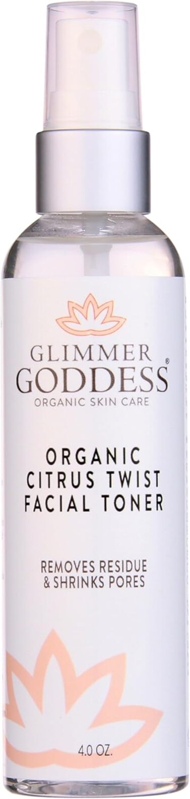 Organic Citrus Facial Toner with Rose Water Witch Hazel &amp; Aloe Vera - Natural Astringent Closes Pores and Preps Skin