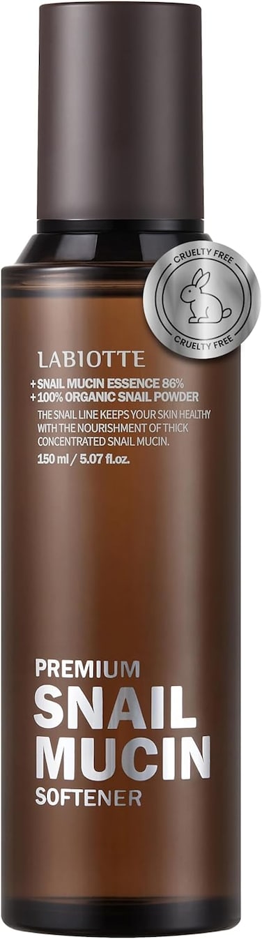 LABIOTTE Premium Snail Mucin Softener   Korean Skin Care Face Toner for Women &amp; Men w/ 86% Snail Mucin Essence   Hypoallergenic Facial Toner for Sensitive Skin   Hydrating Toner (5.07 fl oz), Clear