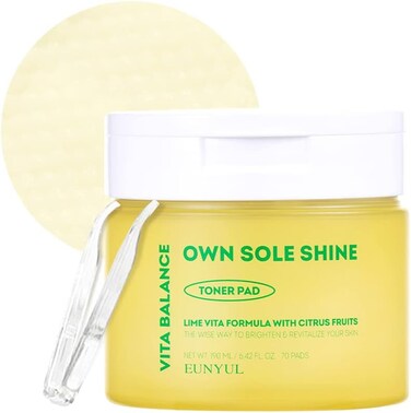 EUNYUL Vita Balance Own Sole Shine Toner Pad 70 Pads 6.43 fl. oz. Vitamin C Toner Pads