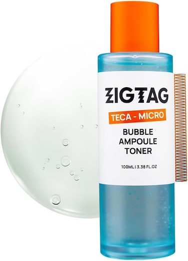 Teca Micro Bubble Ampoule Toner - Dual-Action Hydrating and Exfoliating Toner with TECA, Zinc &amp; PHA for Deep Moisture and Skin Soothing, Korean Skincare, 100ml