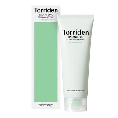 Torriden BALANCEFUL Pore Cleansing Foam 150ml (5.07 fl.oz.)   Mildly Exdfoliates and Refines Pores   Salicylic Acid, BHA, PHA, 5D CICA