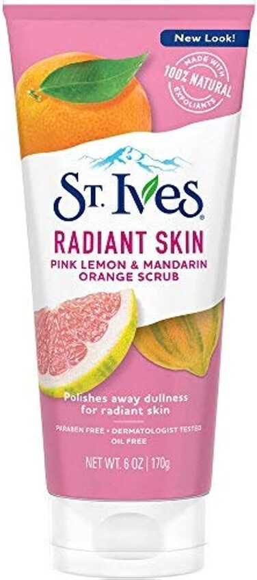 Radiant Skin Pink Lemon and Mandarin Orange Face Scrub 6 oz (Pack of 2)