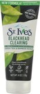 St. Ives Blackhead Clearing Face Scrub, Clears Blackheads &amp; Unclogs Pores, Green Tea &amp; Bamboo, Salicylic Acid Acne Treatment Facial Scrub, Moderate Exfoliator Skin Care with Natural Exfoliants 6 oz