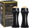2Pcs Volcanic Face Roller Oil Control On The Go Oil-Absorbing Blotting Tool Natural Volcanic Roller Stone Ball (2PCS Black)