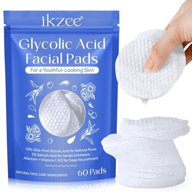 Exfoliating Face Pads for Women Cleansing - Glycolic Acid Pads Resurfacing - Glycolic Acid Peel Pads - Exfoliating Pads for Face - Facial Radiance Pads with 10% Glycolic Acid &amp; 2% Salicylic Acid