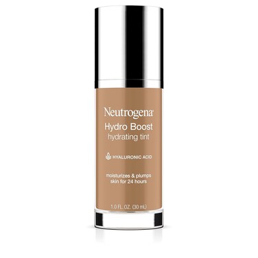 Neutrogena Hydro Boost Hydrating Tint with Hyaluronic Acid, Lightweight Water Gel Formula, Moisturizing, Oil-Free &amp; Non-Comedogenic Liquid Foundation Makeup, 105 Caramel Color 1.0 fl. oz