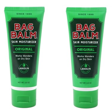 Bag Balm Vermont's Original Hand Moisturizer, Hand Balm for Dry Skin, Cracked Hands, Heels &amp; Dry Hands Treatment, For Dogs and More Ointment, Dry Skin Lotion (2oz Tube (Pack of 2))