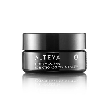 Alteya Organics Face Cream Certified Organic Skin Care 1.7 Fl Oz/50 mL Bio Damascena Award-Winning Ageless Rose Otto Face Moisturizer With Organic Bulgarian Rose Oil