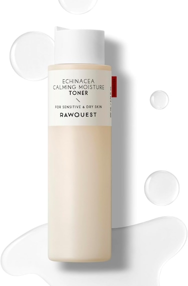 RAWQUEST- Echinacea Korean Toner for Face for Deep Hydration, Instant Moisture, Soothing, Anti-Aging &amp; Dermatologist Tested w/Hyaluronic Acid &amp; Niacinamide   Korean Skin Care for Dry &amp; Sensitive Skin